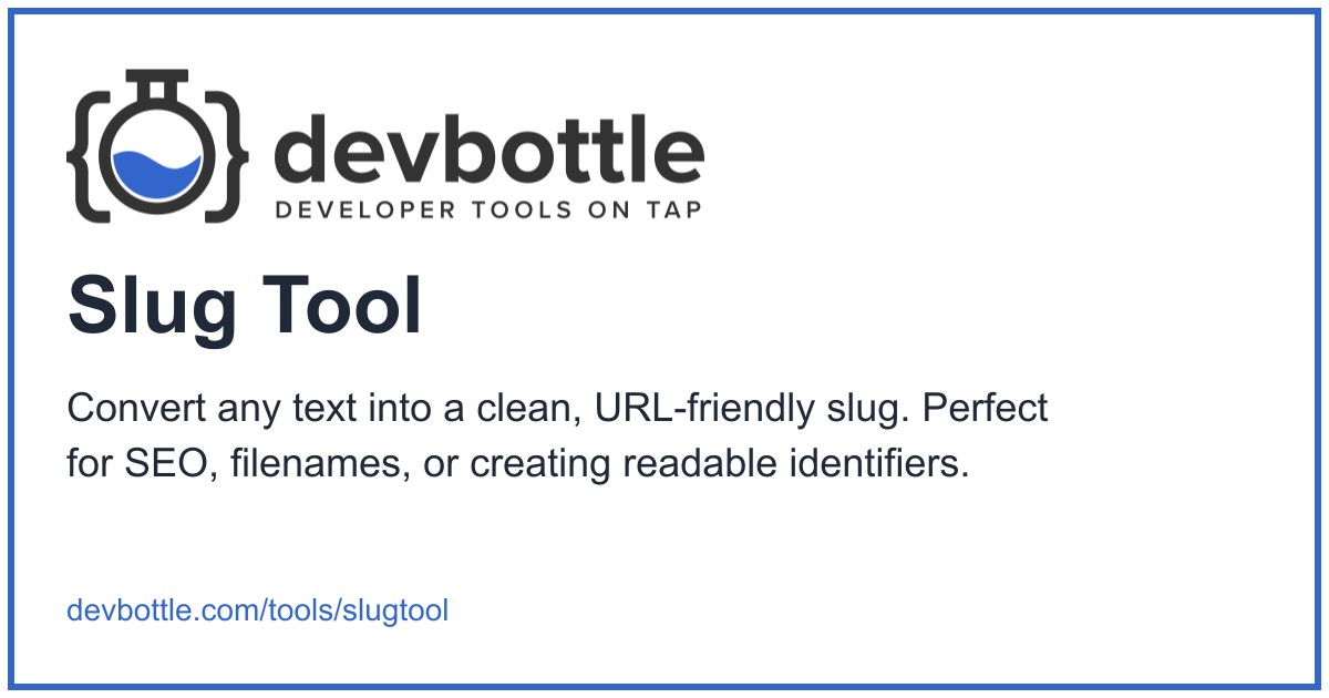 Slug Using Computer Slug Tool - Create clean URL-friendly slugs